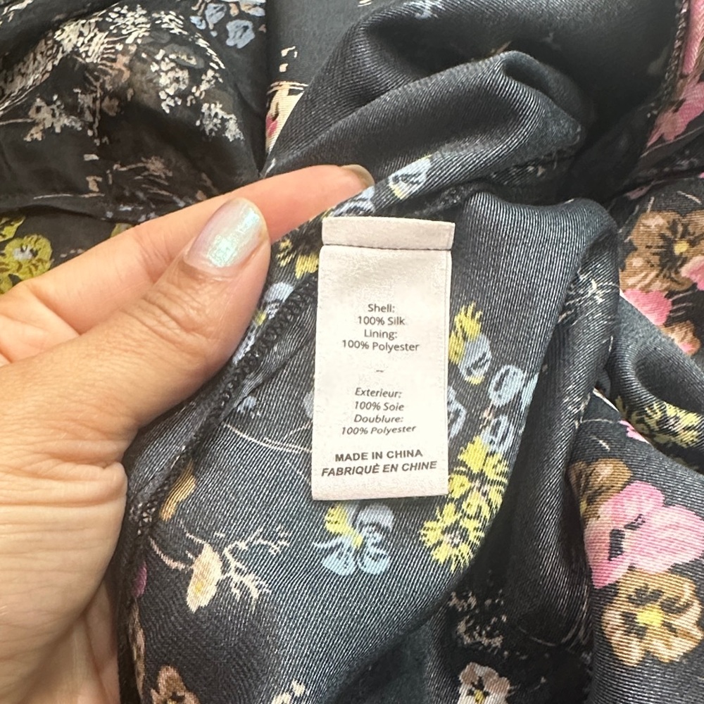 Cinq à Sept Black Floral Ruffle Maxi Dress - Picture 11 of 14